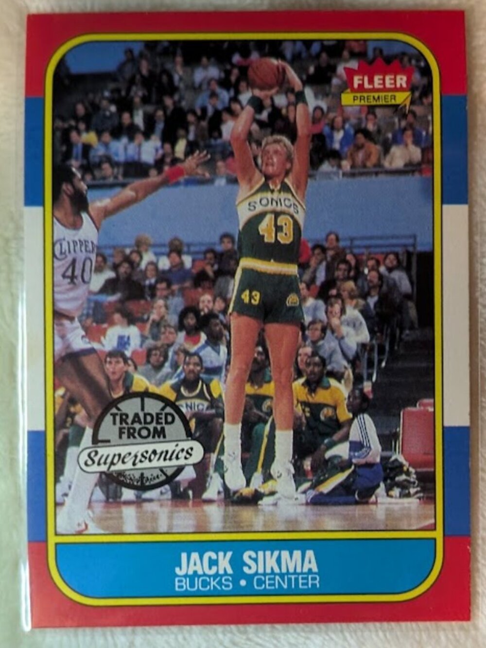 1986 Fleer JACK SIKMA #102